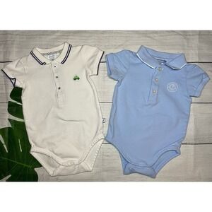 JACADI 2 Baby boy polo bodysuit 6 Months